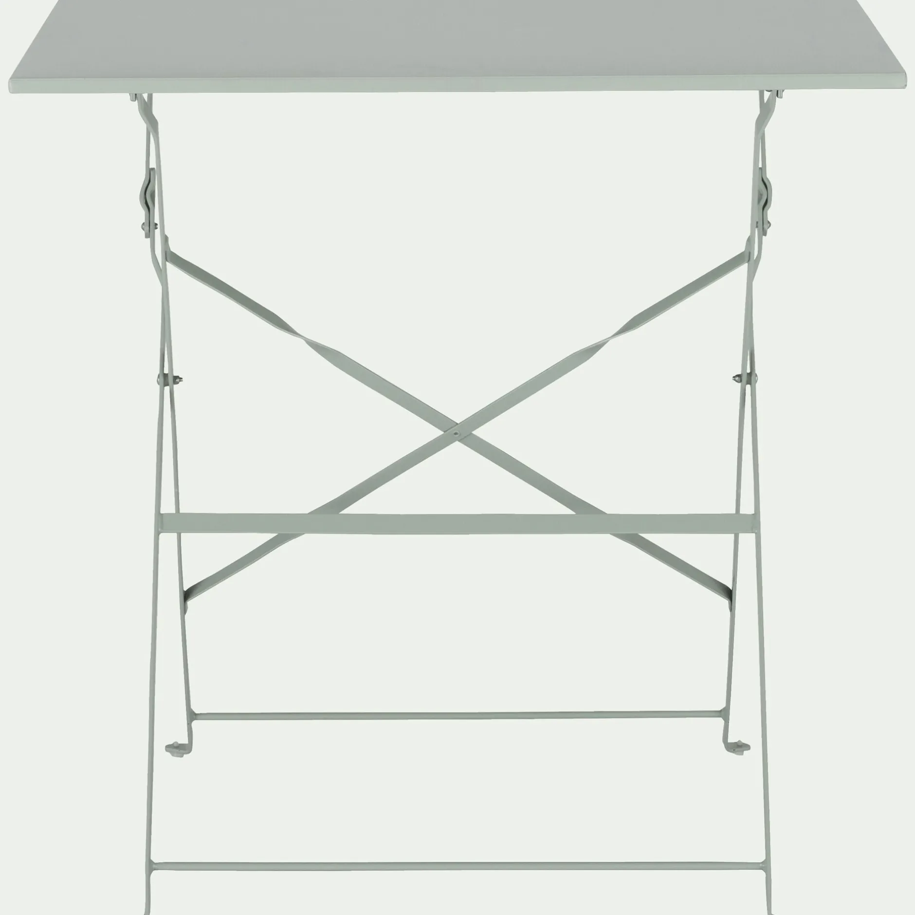 Table De Jardin*alinea Table de repas jardin pliante en acier - olivier (2 places) Vert