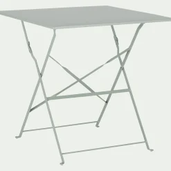 Table De Jardin*alinea Table de repas jardin pliante en acier - olivier (2 places) Vert