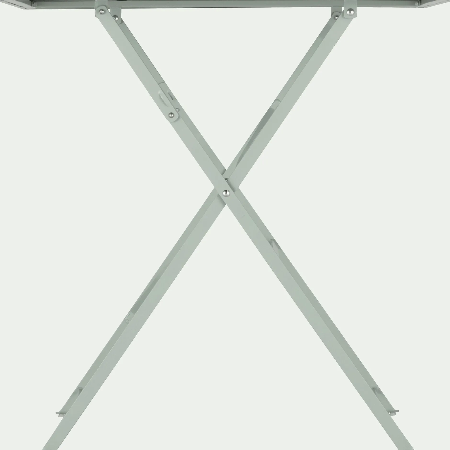 Table De Jardin*alinea Table de repas jardin pliante en acier - olivier (2 places) Vert