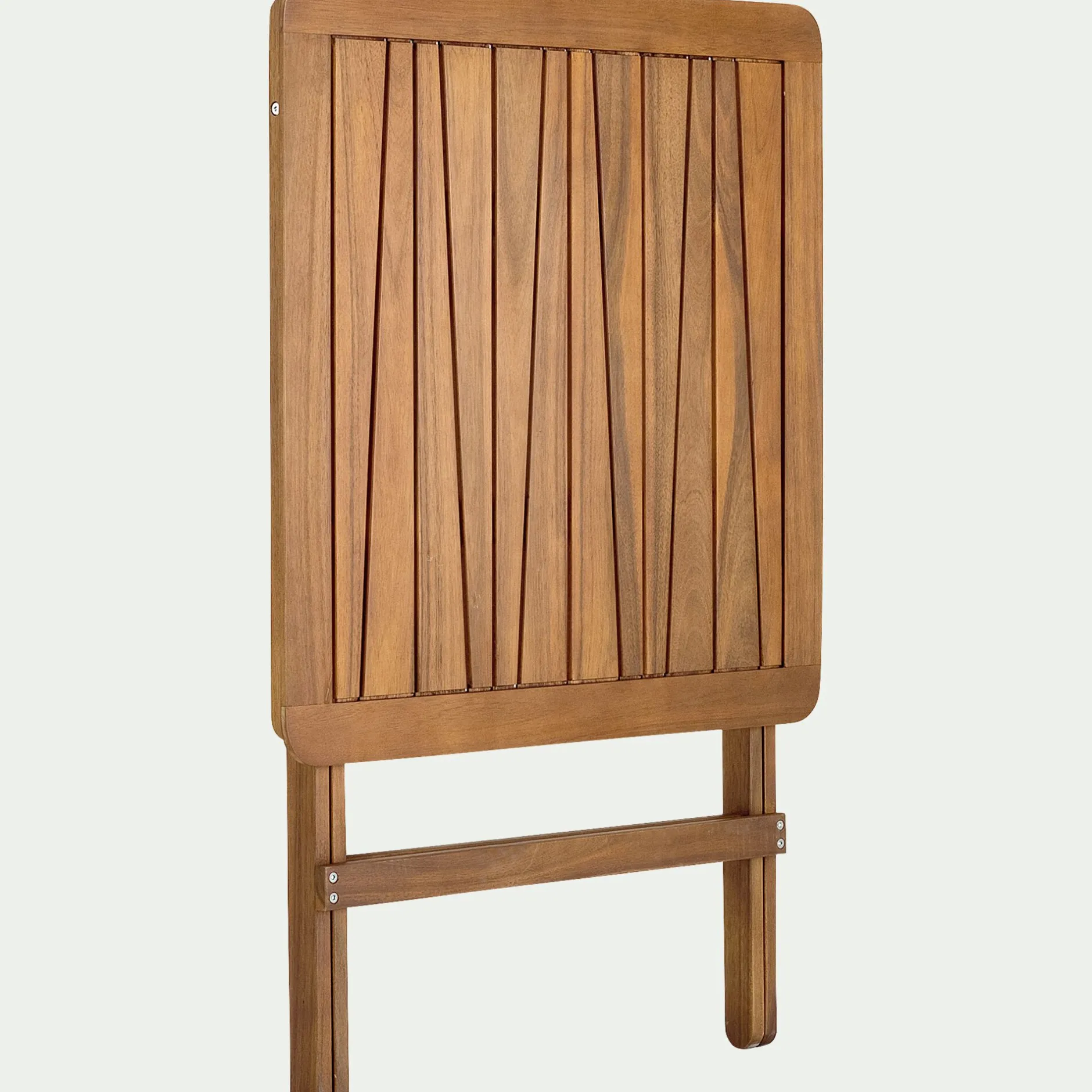 Table De Jardin*alinea Table de repas jardin pliante carrée en acacia huilé - (2 places) Bois foncé