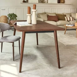 Table Extensible|Table De Salle À Manger*alinea Table de repas rectangulaire extensible en bois - (8 à 10 places) Bois foncé