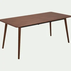 Table Extensible|Table De Salle À Manger*alinea Table de repas rectangulaire extensible en bois - (8 à 10 places) Bois foncé