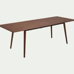 Table Extensible|Table De Salle À Manger*alinea Table de repas rectangulaire extensible en bois - (8 à 10 places) Bois foncé
