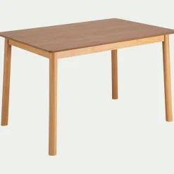 Table De Salle À Manger*alinea Table de repas rectangulaire en chêne et hévéa - (6 places) Bois clair