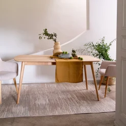 Table De Salle À Manger*alinea Table de repas rectangulaire en bois de chêne - (6 places) Bois clair