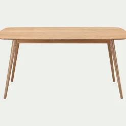 Table De Salle À Manger*alinea Table de repas rectangulaire en bois de chêne - (6 places) Bois clair