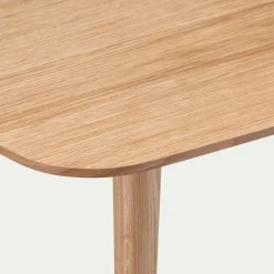 Table De Salle À Manger*alinea Table de repas rectangulaire en bois de chêne - (6 places) Bois clair