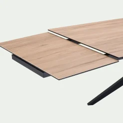 Table Extensible|Table De Salle À Manger*alinea Table de repas rectangulaire extensible en céramique - (10 à 12 places) Bois clair