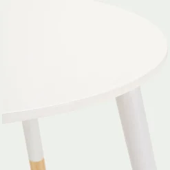 Table Et Chaise Enfant*alinea Table enfant en bois D60x47,7cm - Blanc
