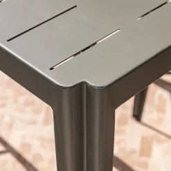 Table Haute De Jardin|Table De Jardin*alinea Table haute de jardin en acier - cèdre (2 places) Vert