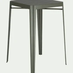 Table Haute De Jardin|Table De Jardin*alinea Table haute de jardin en acier - cèdre (2 places) Vert