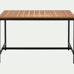 Table De Jardin|Table Haute De Jardin*alinea Table haute de repas jardin en eucalyptus - (6 places) Bois clair