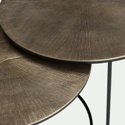 Table Basse*alinea Tables basses gigognes en métal - Doré