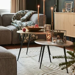 Bout De Canapé|Table Basse*alinea Tables gigognes en fonte d'aluminium - Doré