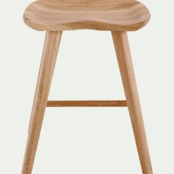 Tabouret*alinea Tabouret bas en chêne massif H49cm - naturel Bois clair