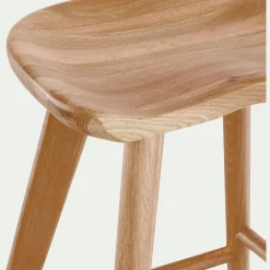 Tabouret*alinea Tabouret bas en chêne massif H49cm - naturel Bois clair