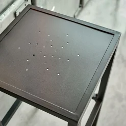 Tabouret Haut De Bar*alinea Tabouret de bar en acier - H74cm Noir