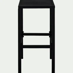 Tabouret Haut De Bar*alinea Tabouret de bar en acier - H74cm Noir