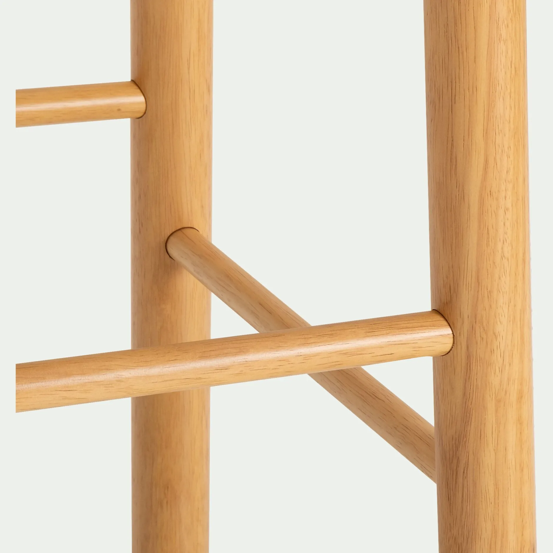 Tabouret Haut De Bar*alinea Tabouret de bar en chêne et hévéa H77cm - Bois clair