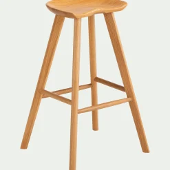Tabouret Haut De Bar*alinea Tabouret de bar en chêne massif H75cm - naturel Bois clair