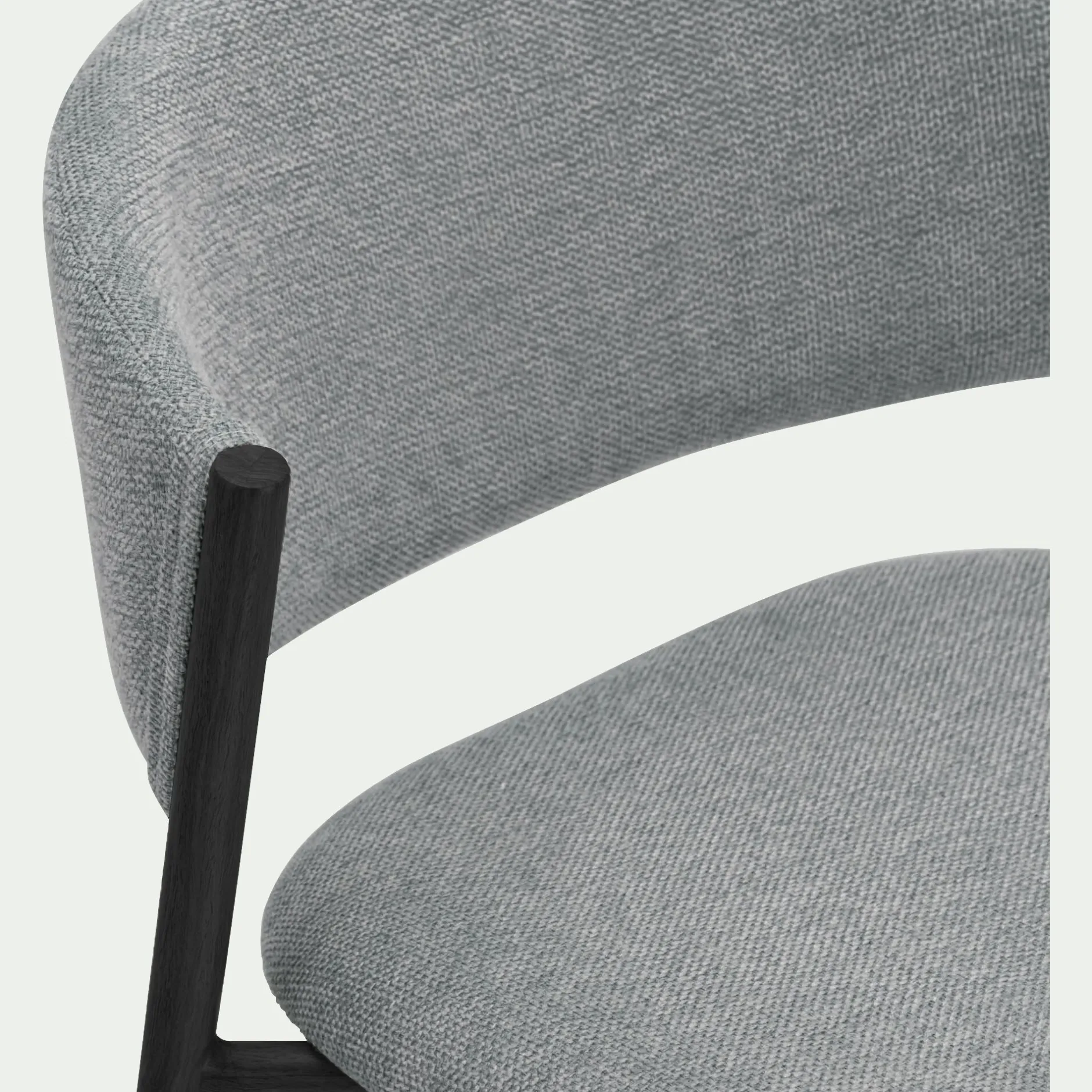 Tabouret Haut De Bar*alinea Tabouret haut de repas en tissu H66cm - Gris