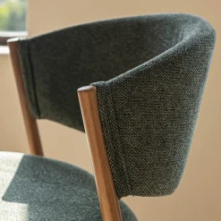 Tabouret Haut De Bar*alinea Tabouret haut de repas en tissu H66cm - Vert