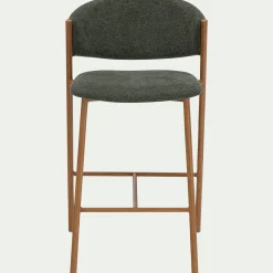 Tabouret Haut De Bar*alinea Tabouret haut de repas en tissu H66cm - Vert