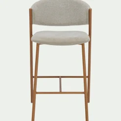 Tabouret Haut De Bar*alinea Tabouret haut de repas en tissu H66cm - Beige