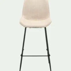 Tabouret Haut De Bar*alinea Tabouret haut de repas en tissu H65cm - Gris