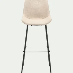 Tabouret Haut De Bar*alinea Tabouret haut de repas en tissu H75cm - Gris