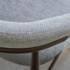 Tabouret Haut De Bar*alinea Tabouret haut de repas en tissu H66cm - Gris