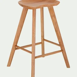 Tabouret Haut De Bar*alinea Tabouret haut en chêne massif H66cm - Bois clair