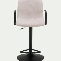 Tabouret Haut De Bar*alinea Tabouret haut en tissu H114cm - Beige