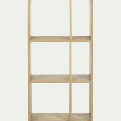 Rangement À Composer|Bibliothèque Et Étagère*alinea Étagère 6 cases en chêne - Bois clair