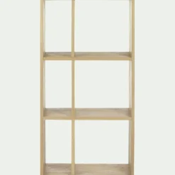 Rangement À Composer|Bibliothèque Et Étagère*alinea Étagère 6 cases en chêne - Bois clair