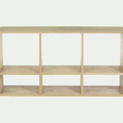 Rangement À Composer|Bibliothèque Et Étagère*alinea Étagère 6 cases en chêne - Bois clair