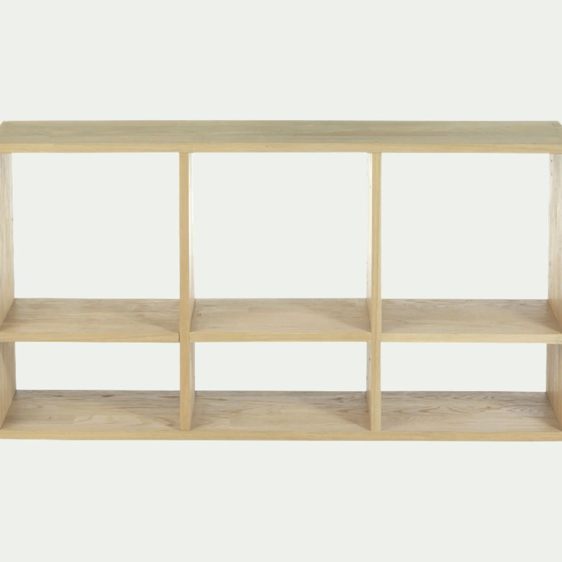 Rangement À Composer|Bibliothèque Et Étagère*alinea Étagère 6 cases en chêne - Bois clair