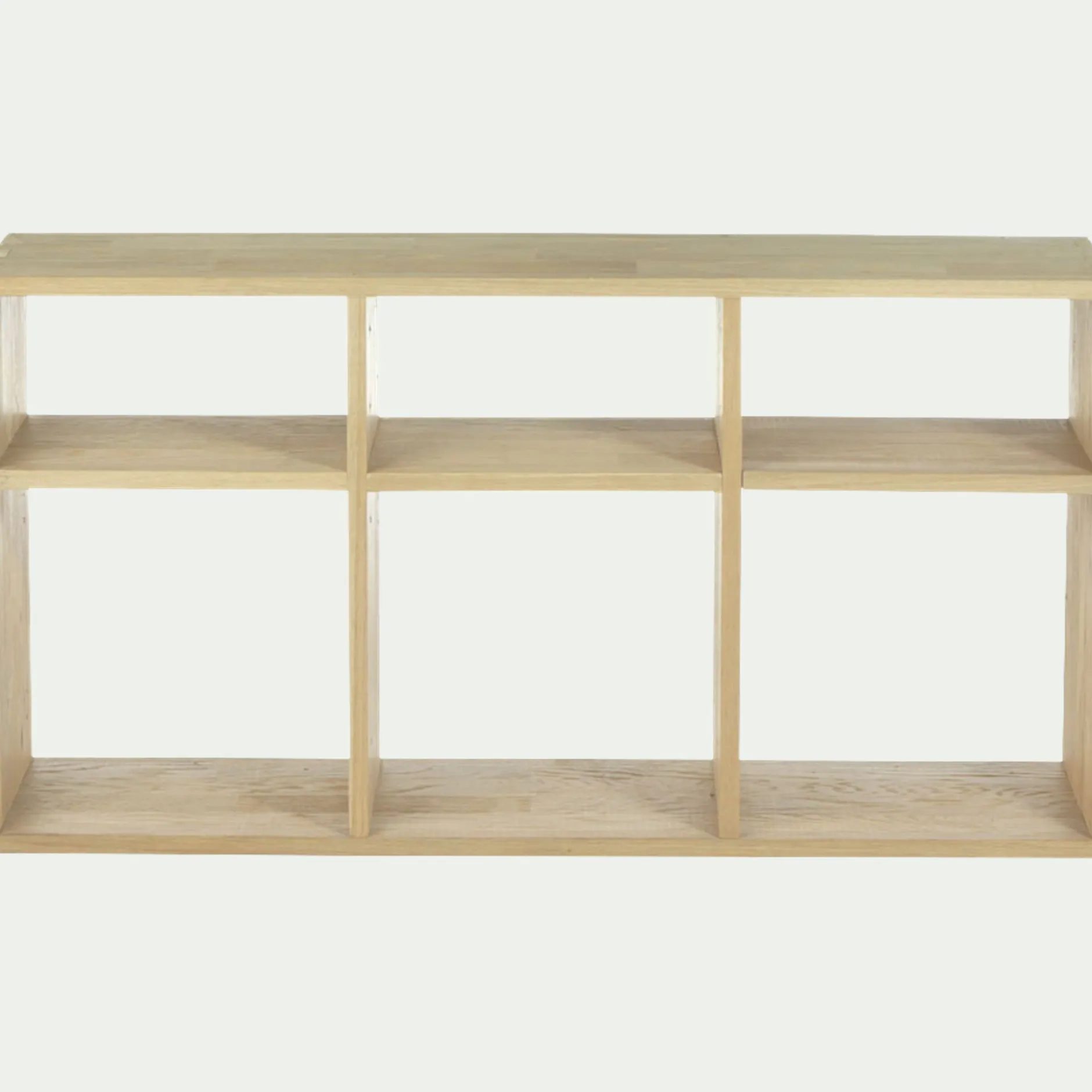 Rangement À Composer|Bibliothèque Et Étagère*alinea Étagère 6 cases en chêne - Bois clair