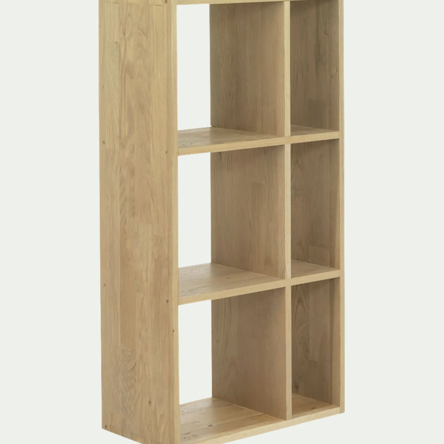 Rangement À Composer|Bibliothèque Et Étagère*alinea Étagère 6 cases en chêne - Bois clair