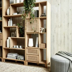 Rangement À Composer|Bibliothèque Et Étagère*alinea Étagère 6 cases en chêne - Bois clair