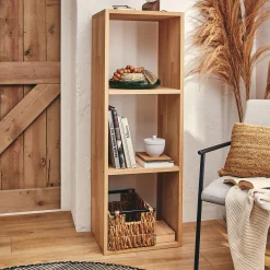 Rangement À Composer|Bibliothèque Et Étagère*alinea Étagère 3 cases en chêne - Bois clair