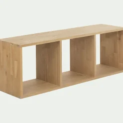 Rangement À Composer|Bibliothèque Et Étagère*alinea Étagère 3 cases en chêne - Bois clair