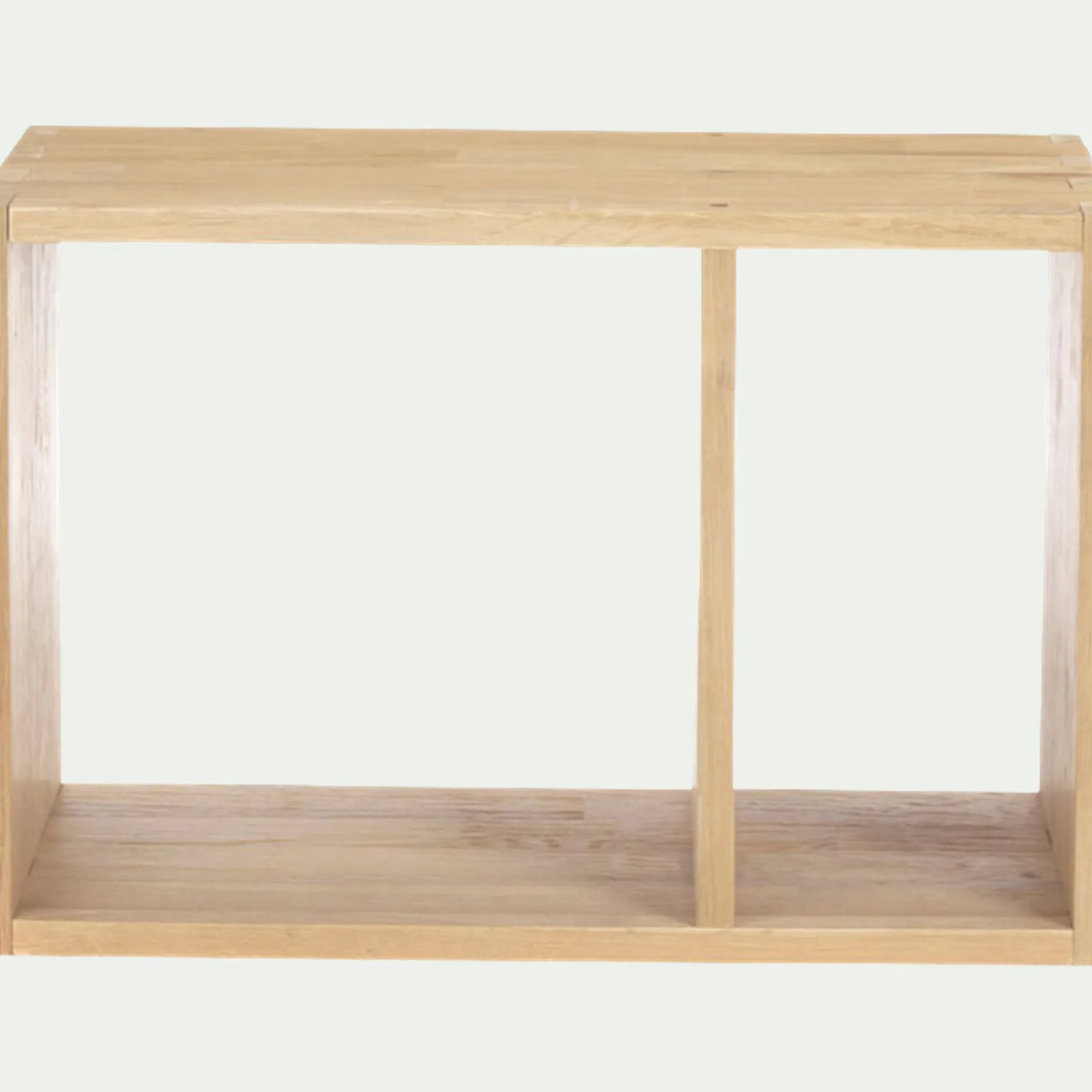 Rangement À Composer|Bibliothèque Et Étagère*alinea Étagère 2 cases en chêne - Bois clair