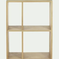 Rangement À Composer|Bibliothèque Et Étagère*alinea Étagère 4 cases en chêne - Bois clair