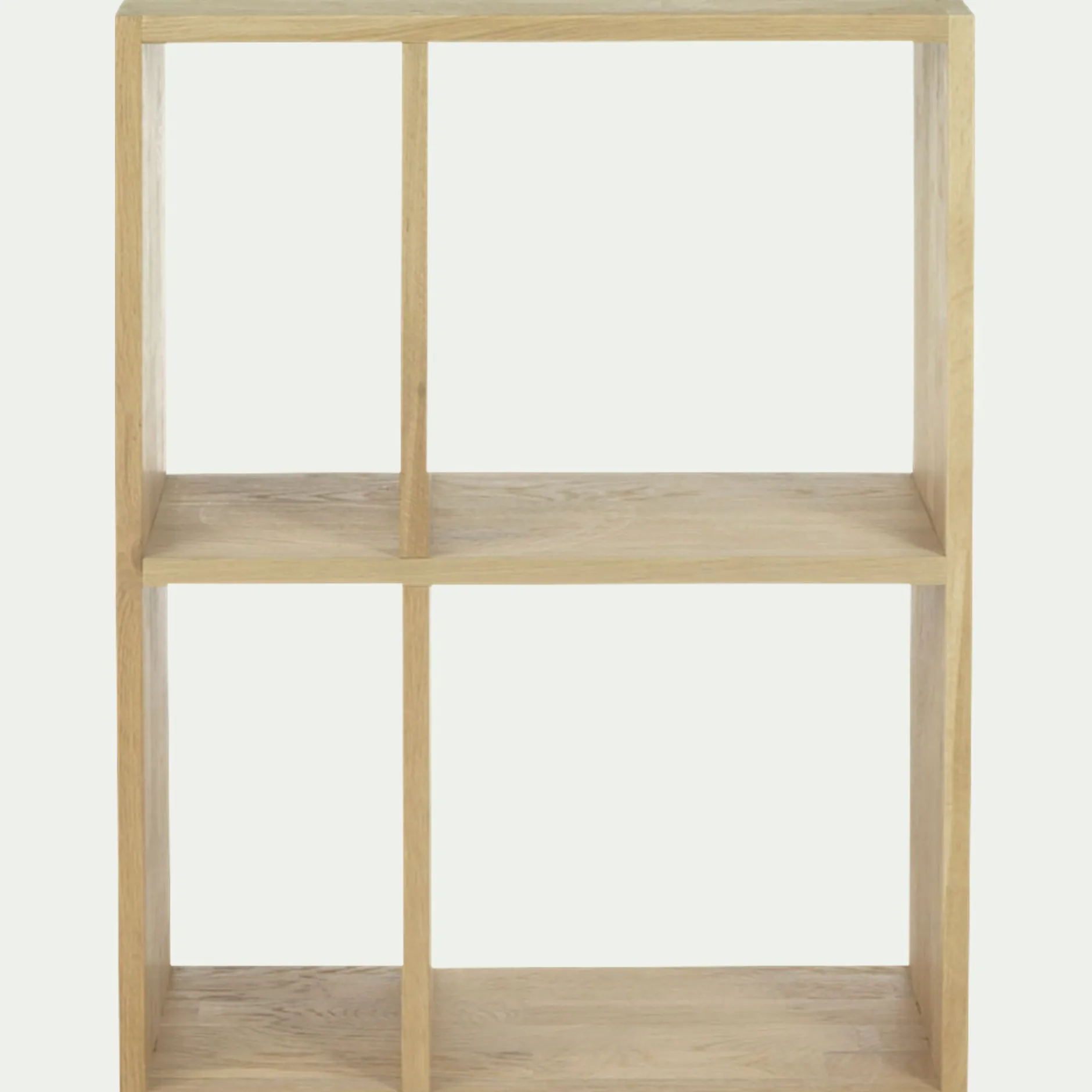 Rangement À Composer|Bibliothèque Et Étagère*alinea Étagère 4 cases en chêne - Bois clair