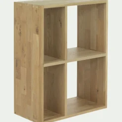 Rangement À Composer|Bibliothèque Et Étagère*alinea Étagère 4 cases en chêne - Bois clair