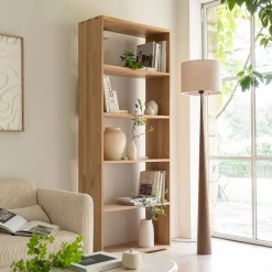 Rangement À Composer|Bibliothèque Et Étagère*alinea Étagère 5 tablettes en chêne - Bois clair