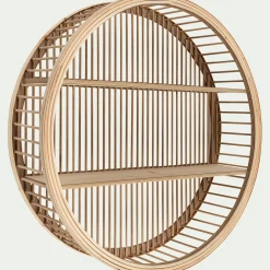 Étagère Murale*alinea Étagère déco en bambou D60cm - Naturel
