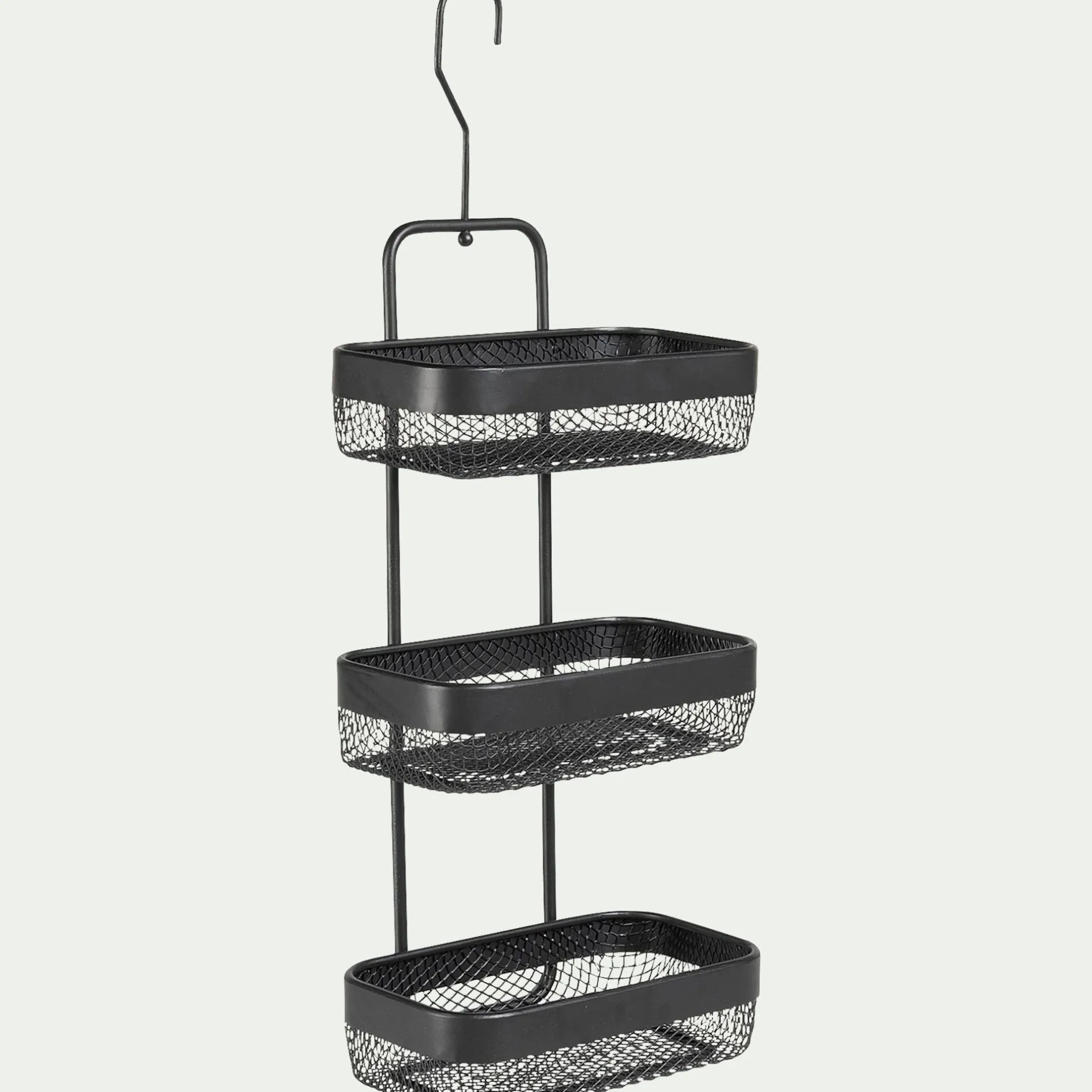 Accessoire De Salle De Bain|Rangement De Salle De Bain*alinea Étagère de douche en acier - Noir