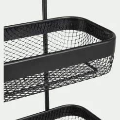 Accessoire De Salle De Bain|Rangement De Salle De Bain*alinea Étagère de douche en acier - Noir